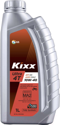 Масло моторное Kixx Ultra 4T SN 10W-40 1 л, Масла моторные